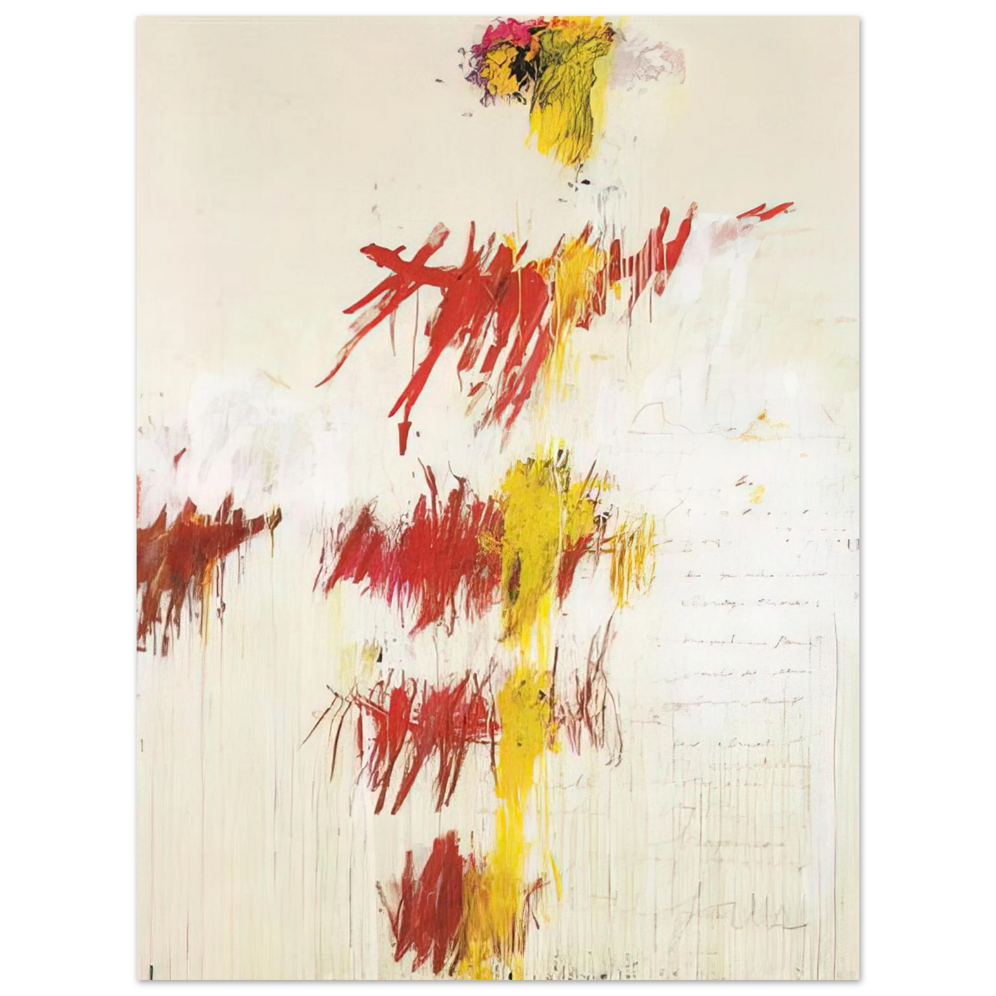 Cy Twombly - Quattro Stagioni II. Primavera 75x100 cm / 30x40inches Fine Art Poster