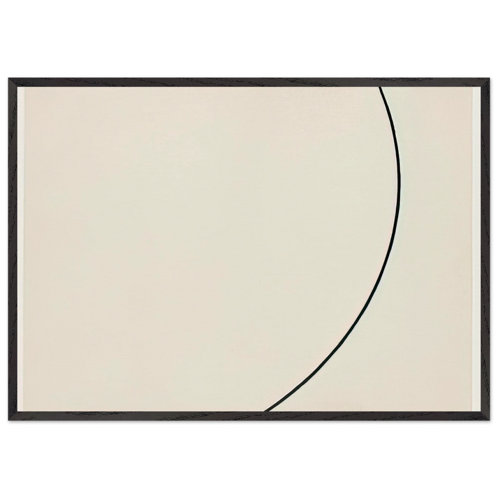 Curve - Ellsworth Kelly 70x100 cm / 28x40 inches Framed Art Print – Black Wooden Frame