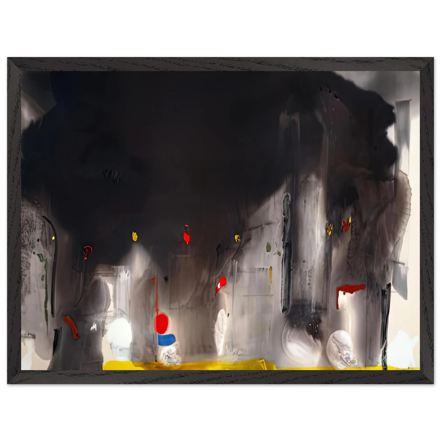 Helen Frankenthaler - Casanova, 1988- Wall Art - 60x80 cm / 24x32 inches - Premium Wooden Framed Poster With Fine Art Paper-canvas - Wood frame