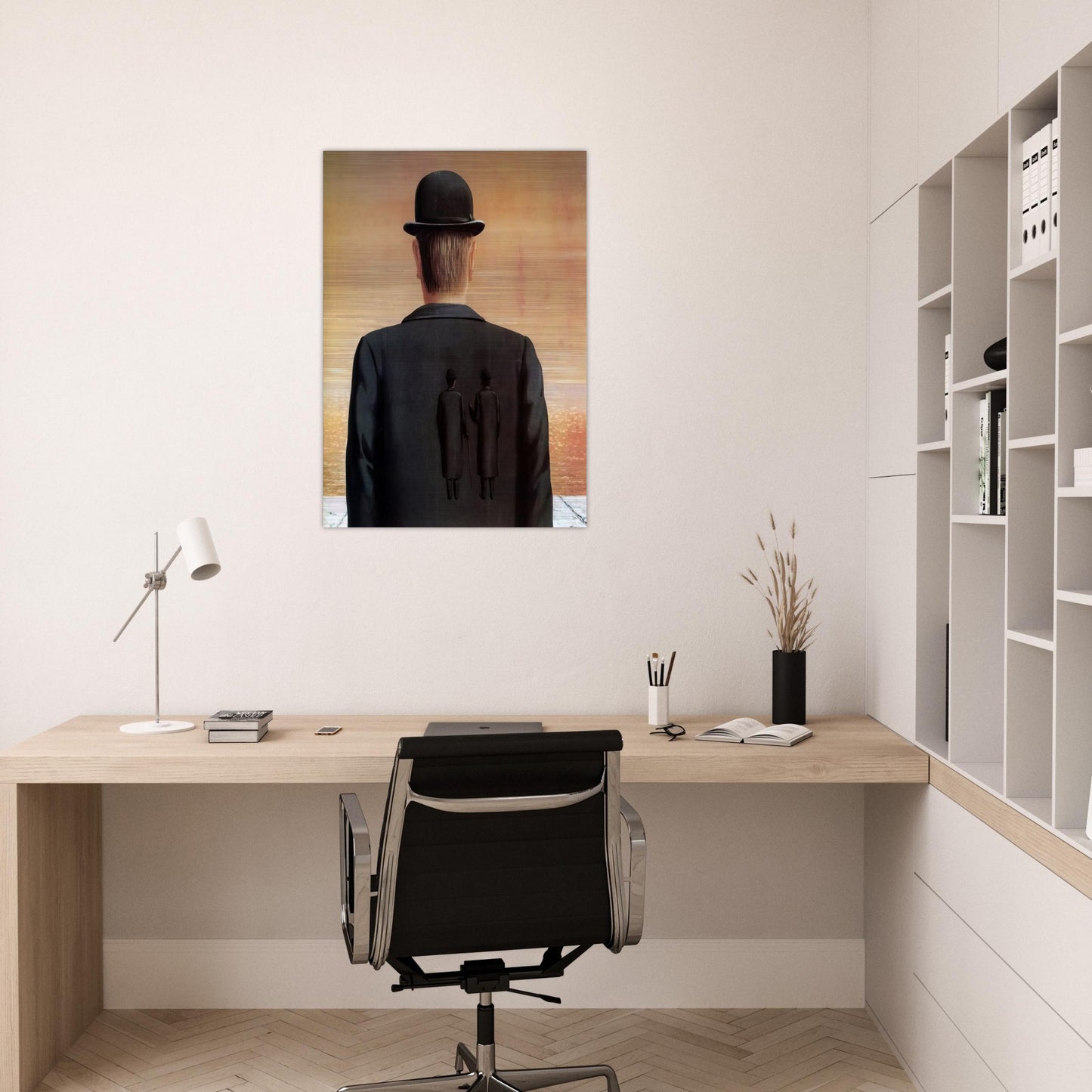 THE SPIRIT OF ADVENTURE 1962 - Rene Magritte Brushed Aluminum Print - 70x100 cm / 28x40 inches | Rene Magritte Aluminum Print | Rene Magritte Prints