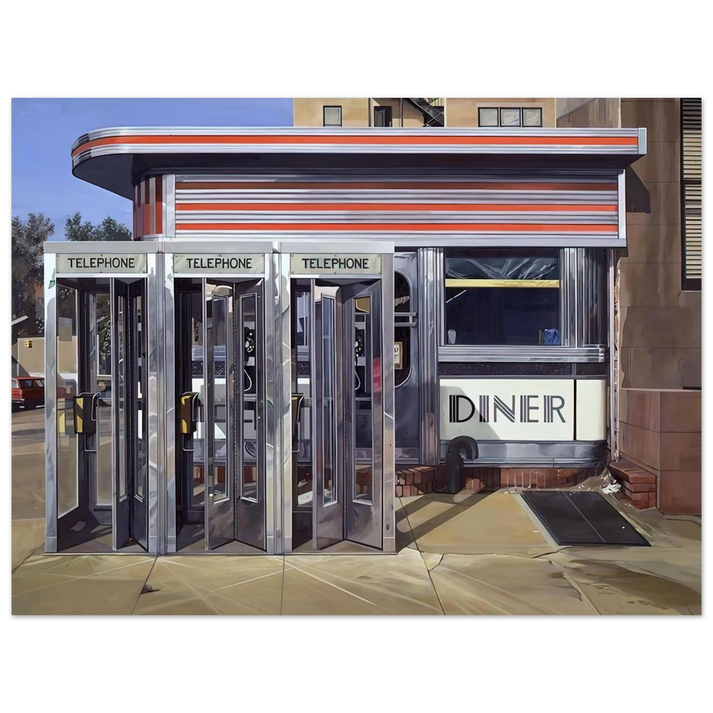 Richard Estes - DINER 1971 75x100 cm / 30x40inches Fine Art Poster