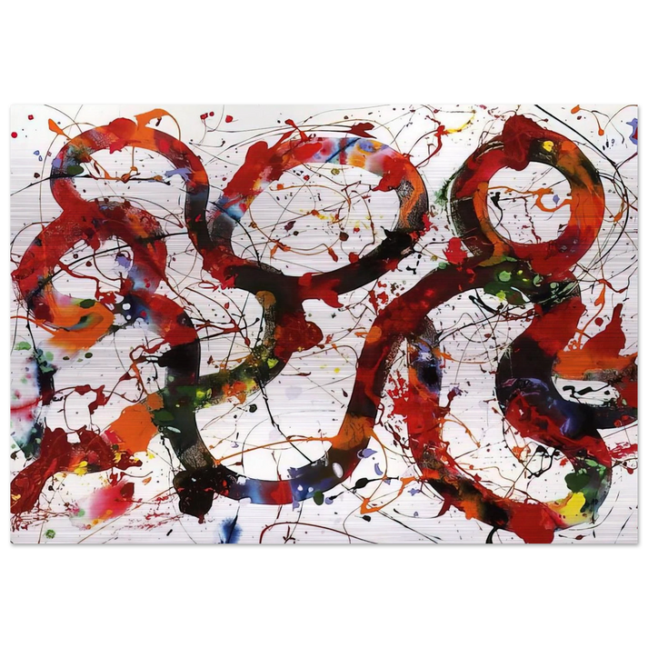 Untitled SFP88-12 - Sam Francis Brushed Aluminum Print - 70x100 cm / 28x40 inches | Sam Francis Aluminum Print | Sam Francis Prints