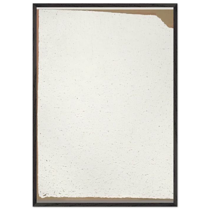Convention - 2002 - Robert Ryman 70x100 cm / 28x40 inches Framed Art Print – Black Wooden Frame