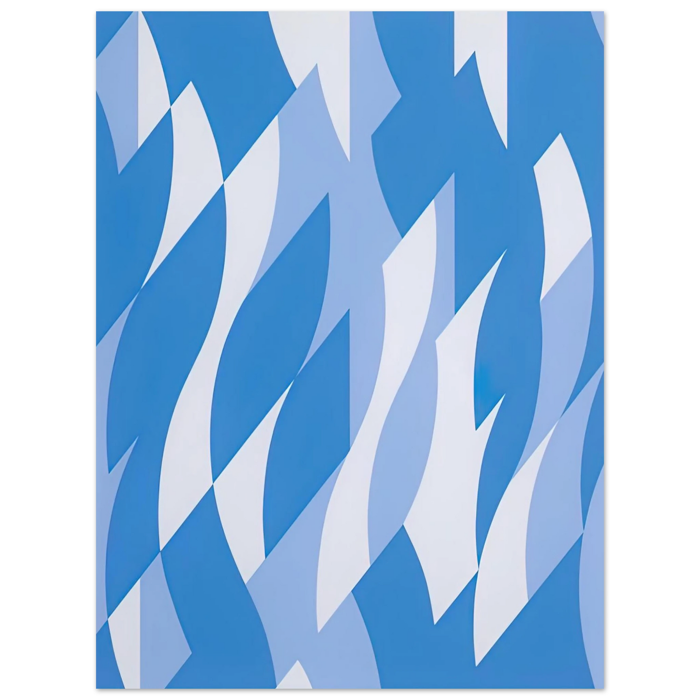 Bridget Riley - TWO BLUES 2003 75x100 cm / 30x40inches Fine Art Poster