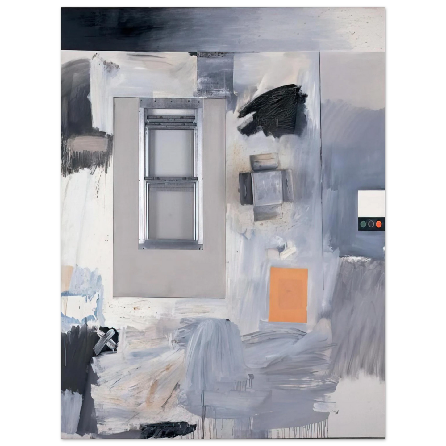 Robert Rauschenberg - TROPHY V FOR JASPER JOHNS 1962 75x100 cm / 30x40inches Fine Art Poster