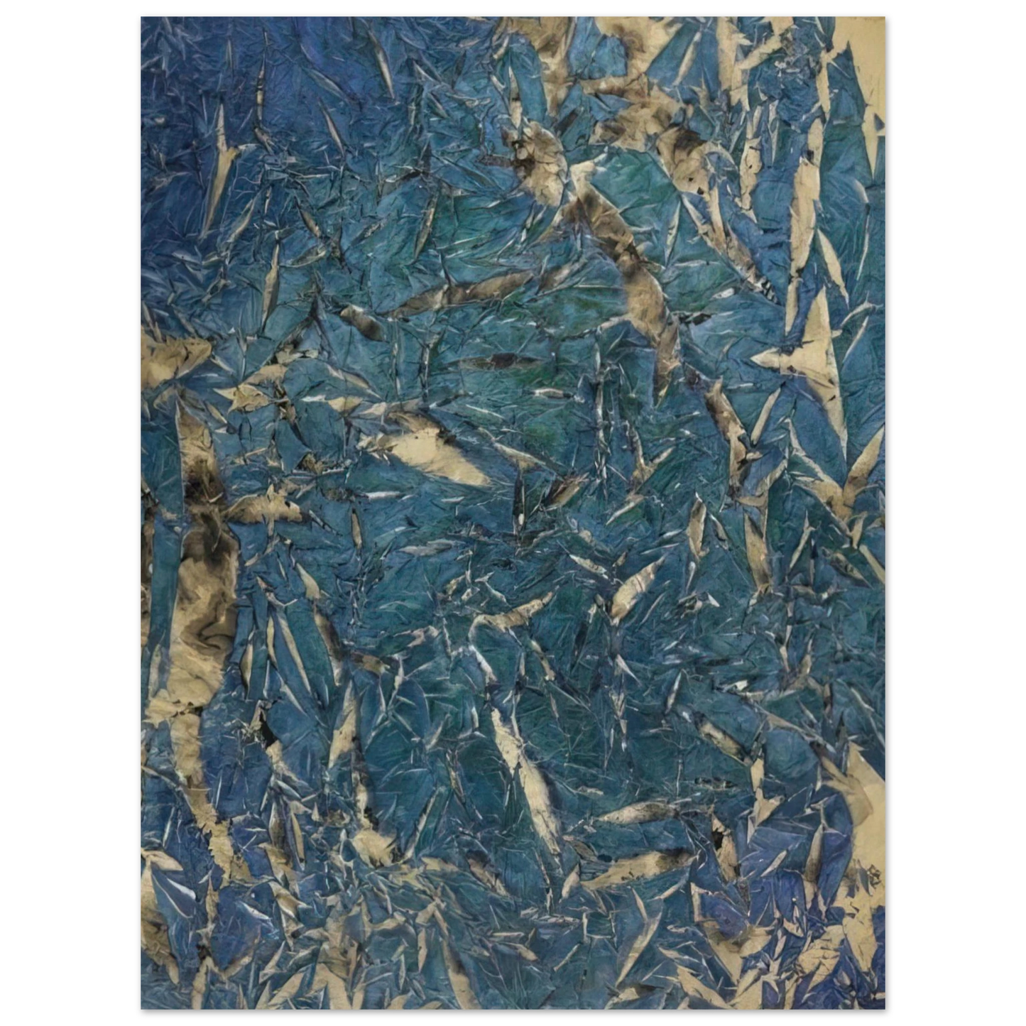 Simon Hantai - ³M.C.2² Mariale - 1962 75x100 cm / 30x40inches Fine Art Poster