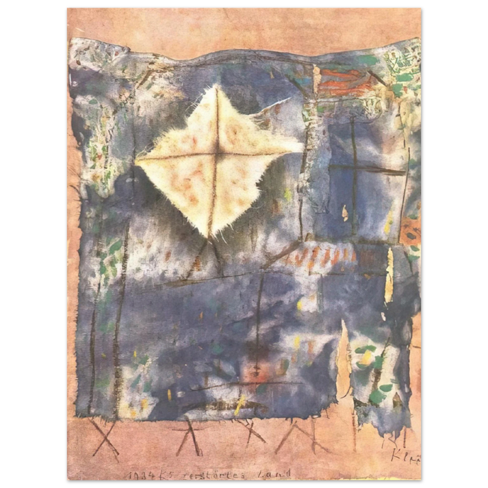 Paul Klee - RAVAGED LAND 1921 75x100 cm / 30x40inches Fine Art Poster