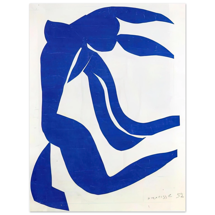 Henri Matisse - THE FLOWING HAIR 1952 75x100 cm / 30x40inches Fine Art Poster