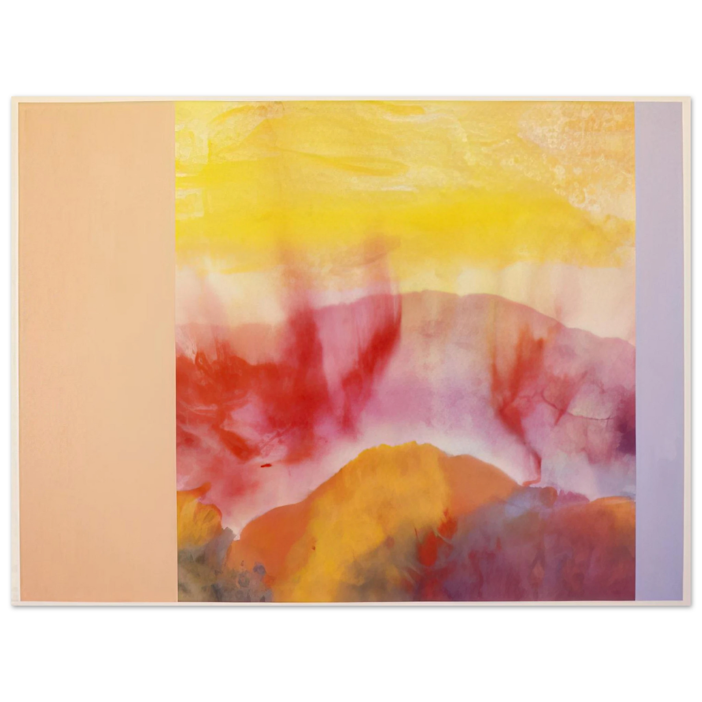 Ronnie Landfield - Mountain Morning - 1993 75x100 cm / 30x40inches Fine Art Poster