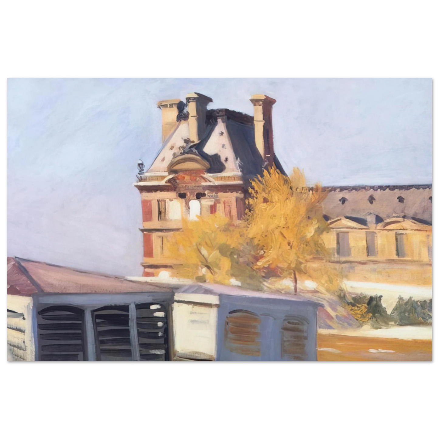 Edward Hopper - Le Pavillon de Flore Fine Art Poster