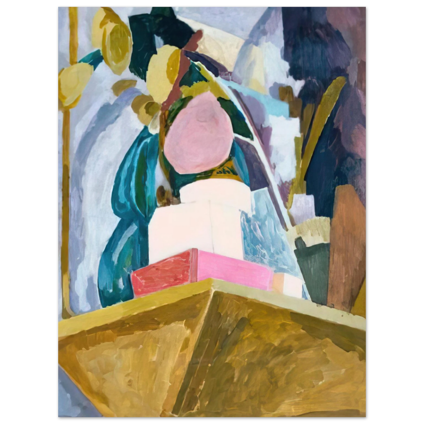 Vanessa Bell - STILL LIFE ON CORNER OF A MANTELPIECE 1914 75x100 cm / 30x40inches Fine Art Poster
