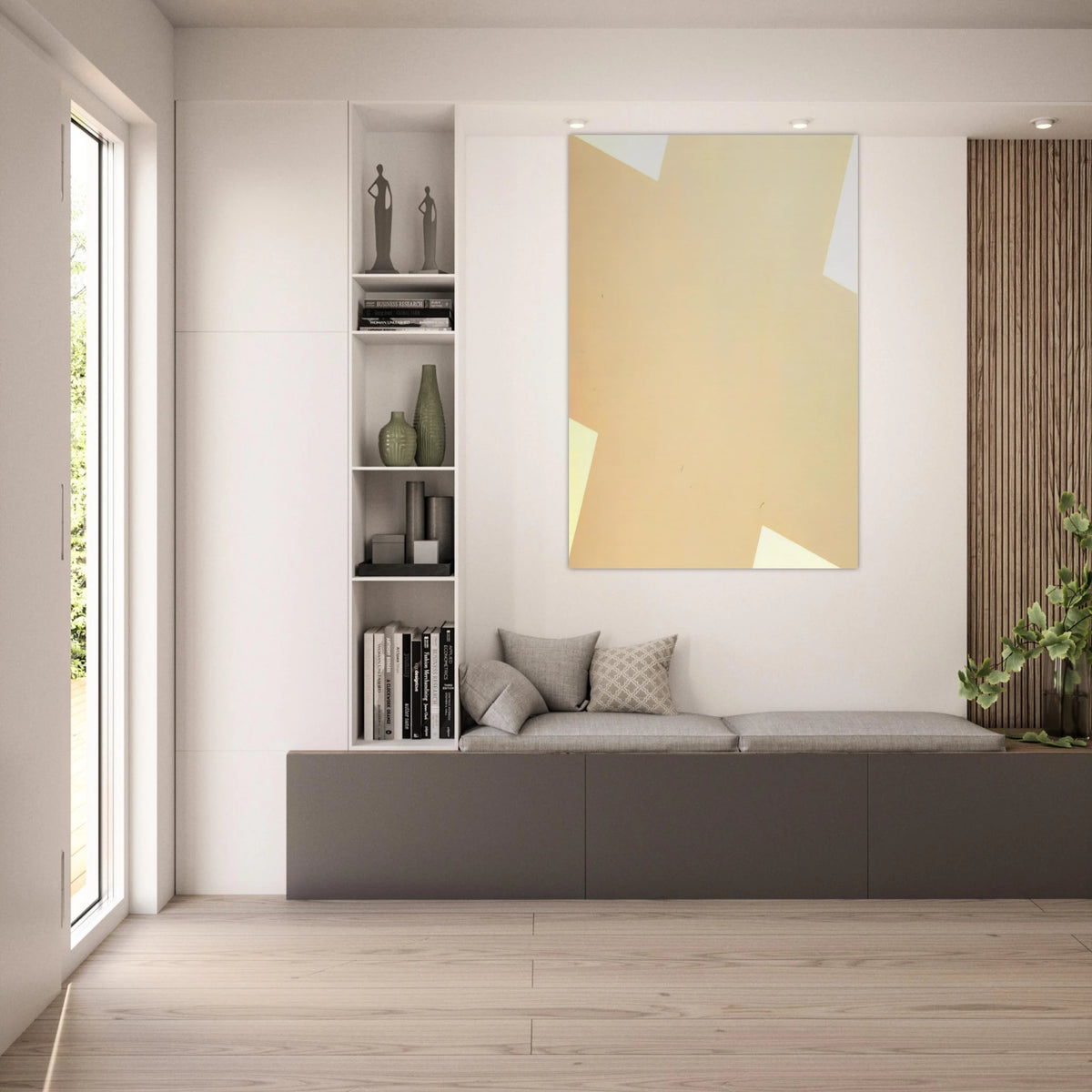 Crossroads Grey - 1978 - Leon Polk Smith Art Prints - 100x150 cm / 40x60″ inches | Leon Polk Smith Poster | Leon Polk Smith Prints