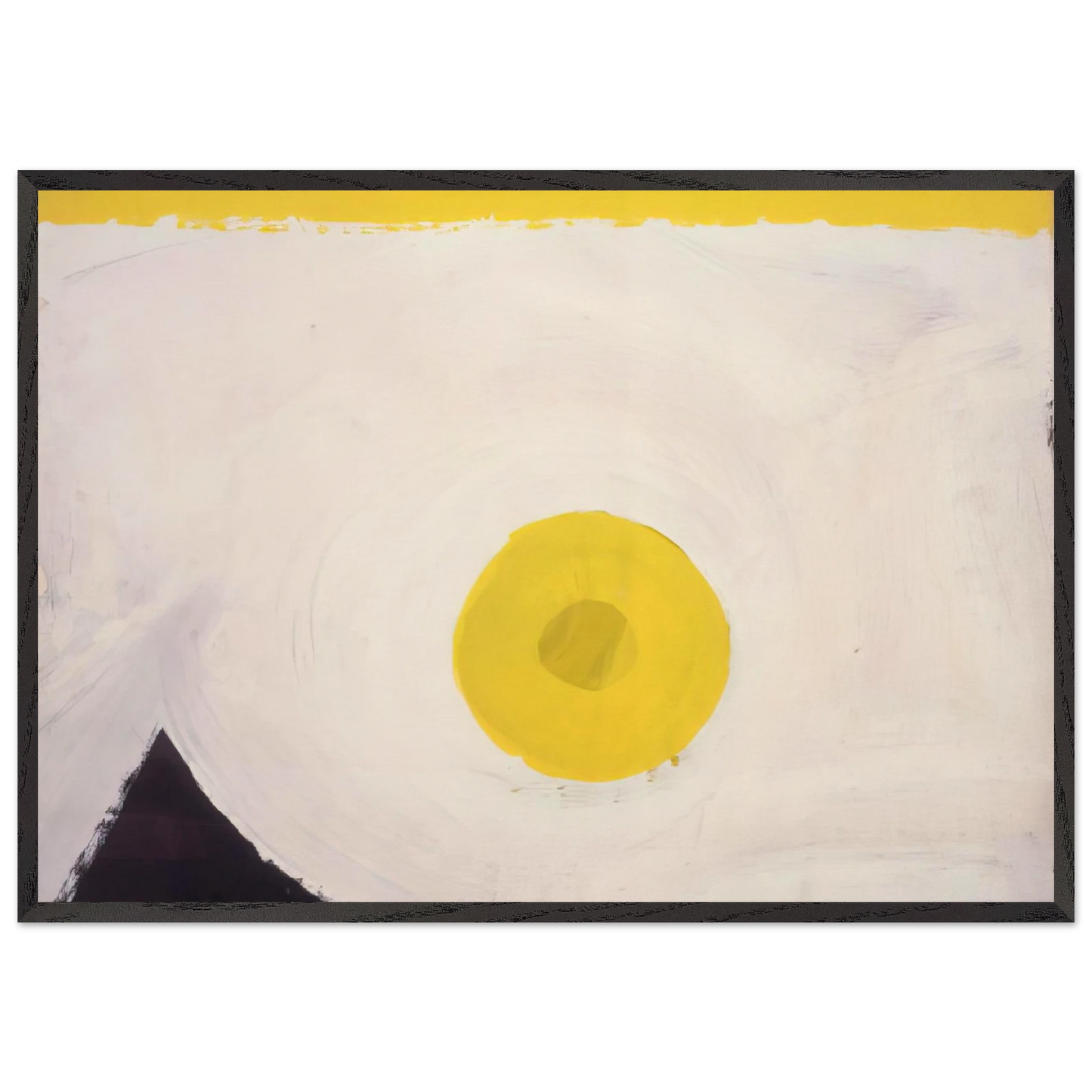 Untitled F 60-1 - Al Held 70x100 cm / 28x40 inches Framed Art Print – Black Wooden Frame