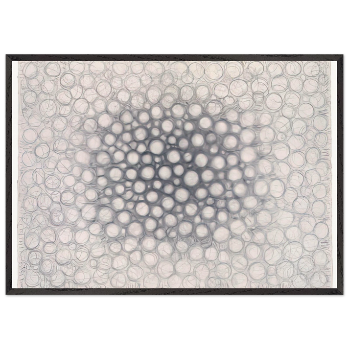 Light Gathers to the Question of No - Richard Pousette-Dart 70x100 cm / 28x40 inches Framed Art Print – Black Wooden Frame