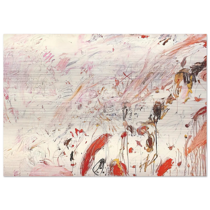 Ferragosto III - Cy Twombly Brushed Aluminum Print - 70x100 cm / 28x40 inches | Cy Twombly Aluminum Print | Cy Twombly Prints