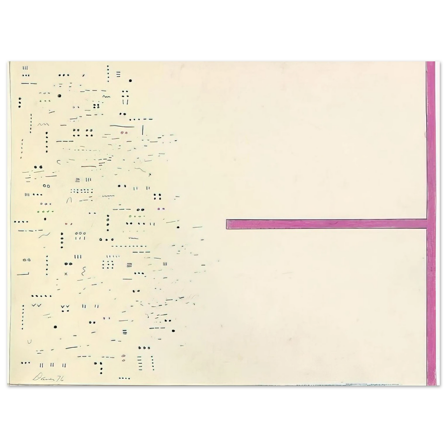 Gene Davis - Untitled - 1976 75x100 cm / 30x40inches Fine Art Poster