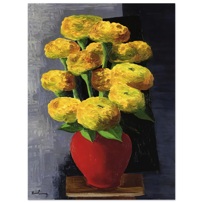 Moise Kisling - FLOWERS AND SHELLS 1919 75x100 cm / 30x40inches Fine Art Poster