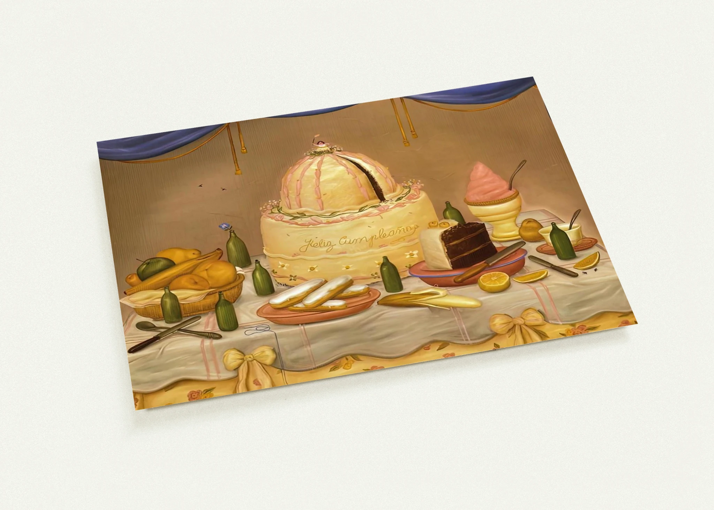 HAPPY BIRTHDAY By Fernando Botero Pack of 10 Post Cards | Fernando Botero Post Cards | A6 (10.5 x 14.8 cm) - 4.1 x 5.8 inches