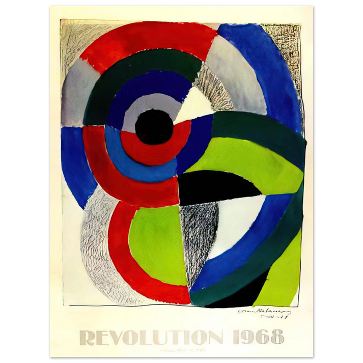 Sonia Delaunay - REVOLUTION AFFICHE 75x100 cm / 30x40inches Fine Art Poster