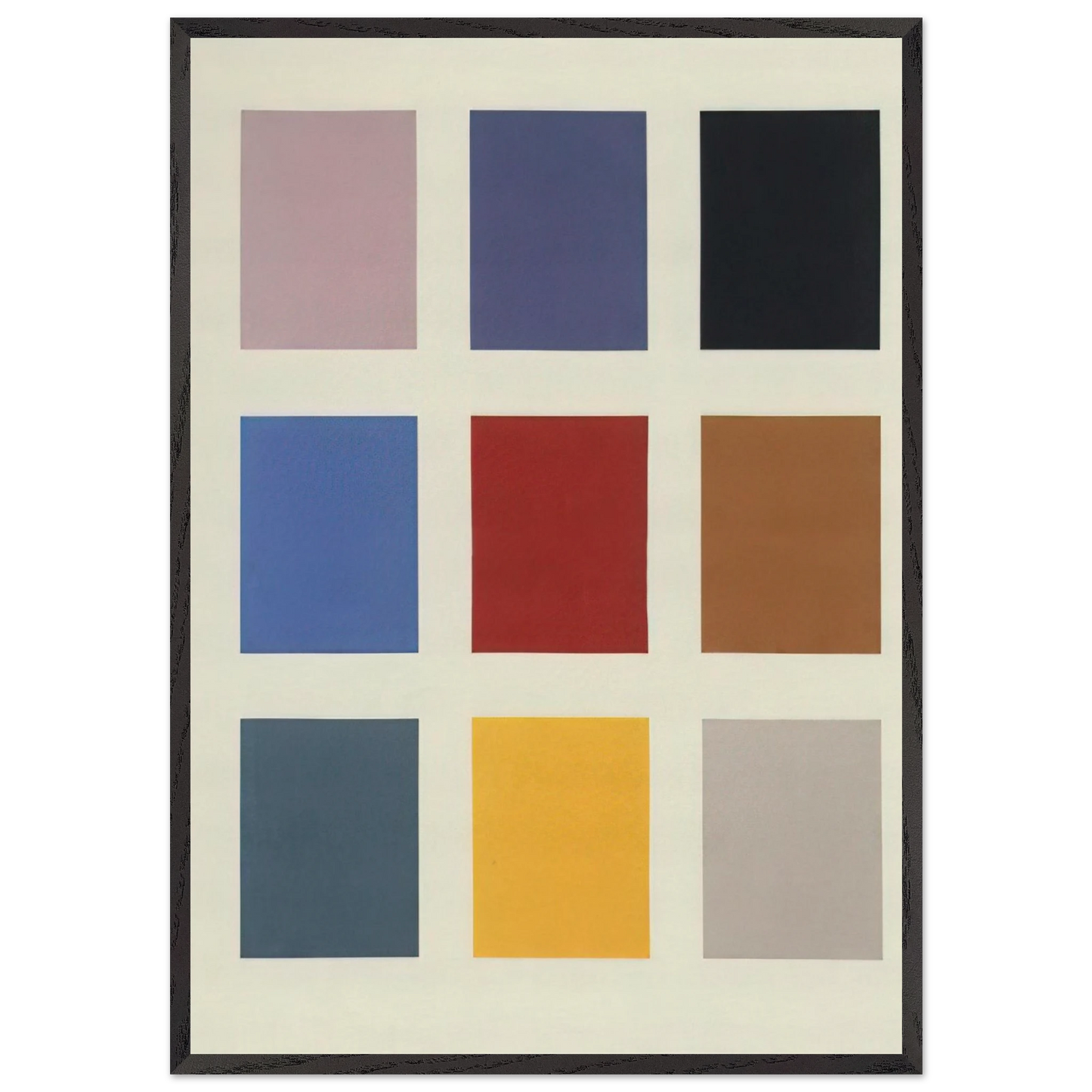 COLOR CHART NO 139 1 1966 - Gerhard Richter 70x100 cm / 28x40 inches Framed Art Print – Black Wooden Frame