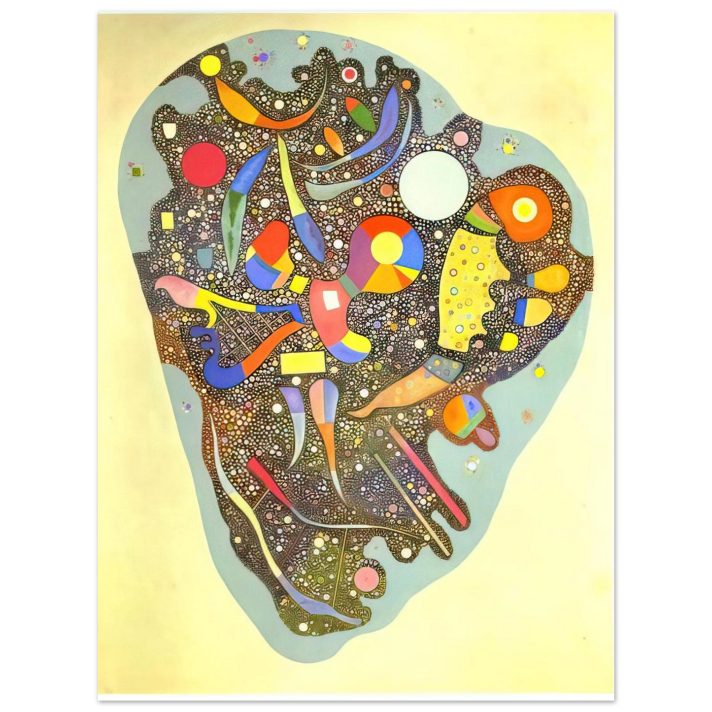 Wassily Kandinsky - COLOURFUL ENSEMBLE 1938 75x100 cm / 30x40inches Fine Art Poster