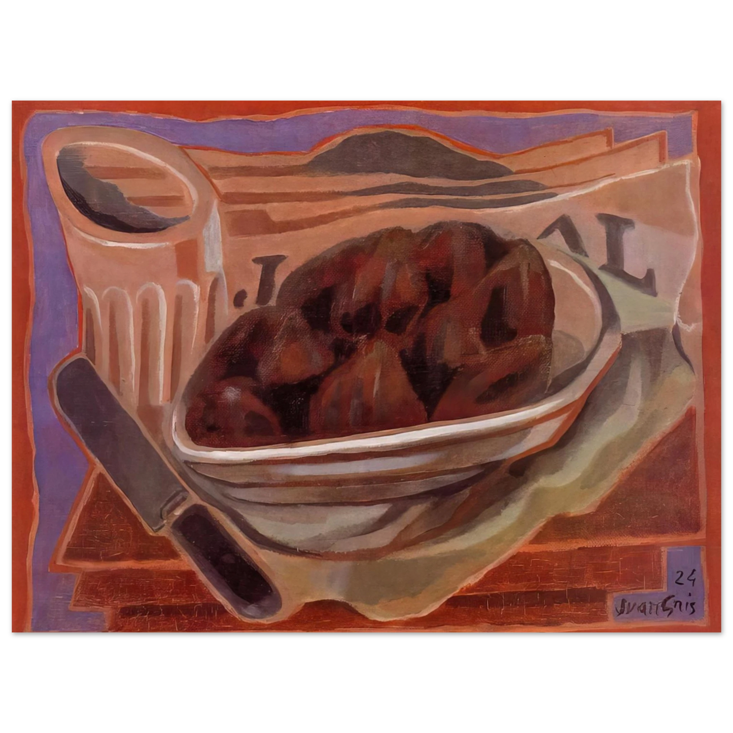Juan Gris - FIGS 75x100 cm / 30x40inches Fine Art Poster