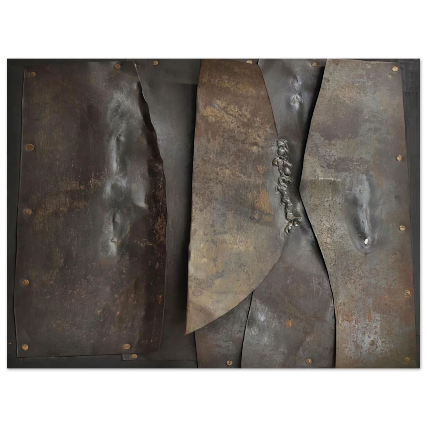 Alberto Burri - Iron - 1960 75x100 cm / 30x40inches Fine Art Poster