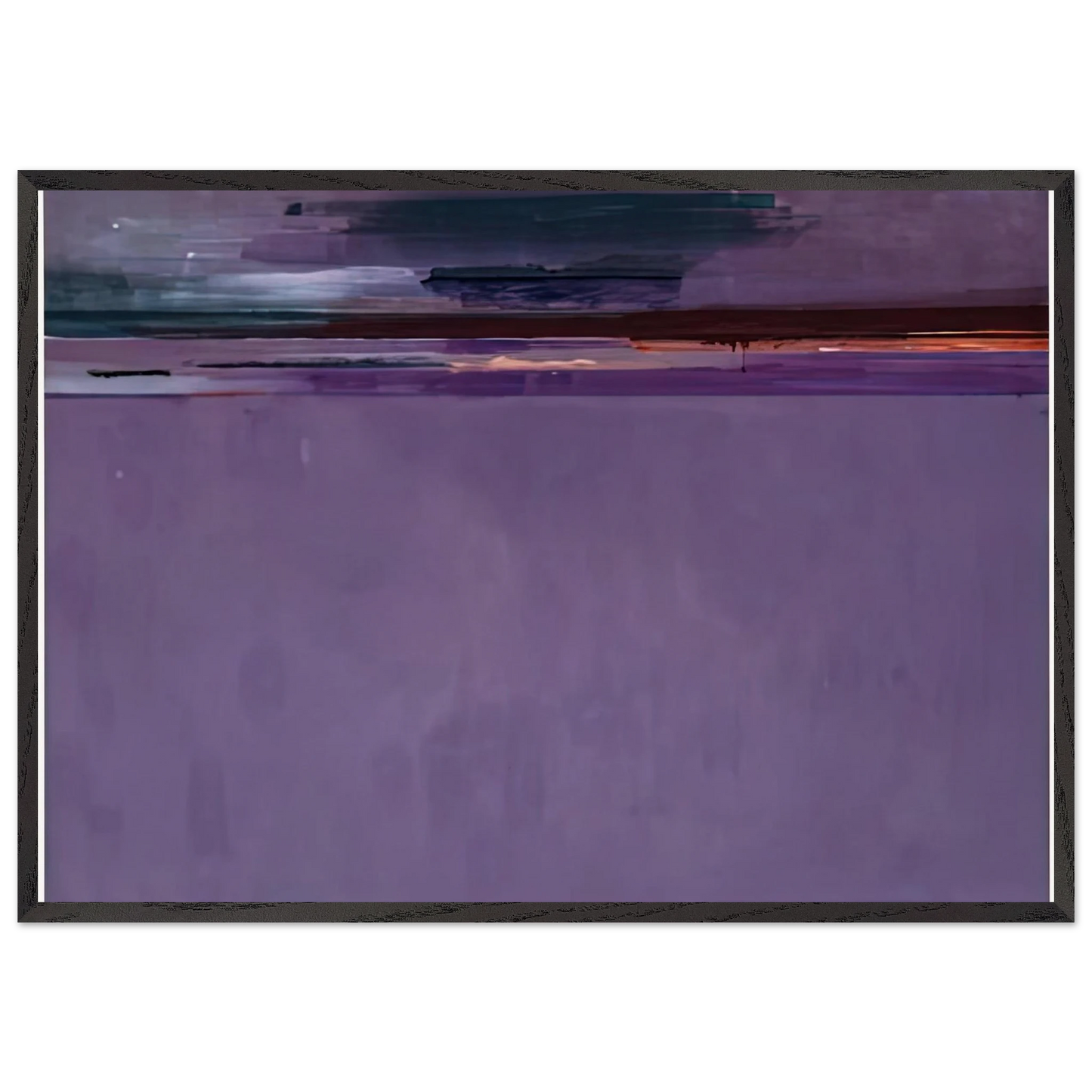 The Other Side 2002- - Helen Frankenthaler 70x100 cm / 28x40 inches Framed Art Print – Black Wooden Frame