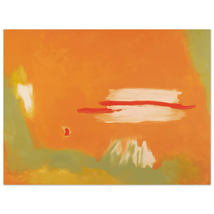 Esteban Vicente - RED ACROSS 1996 75x100 cm / 30x40inches Fine Art Poster