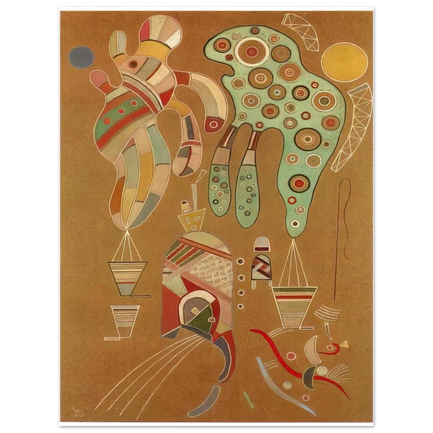 Wassily Kandinsky - UNTITLED 1941 1 75x100 cm / 30x40inches Fine Art Poster