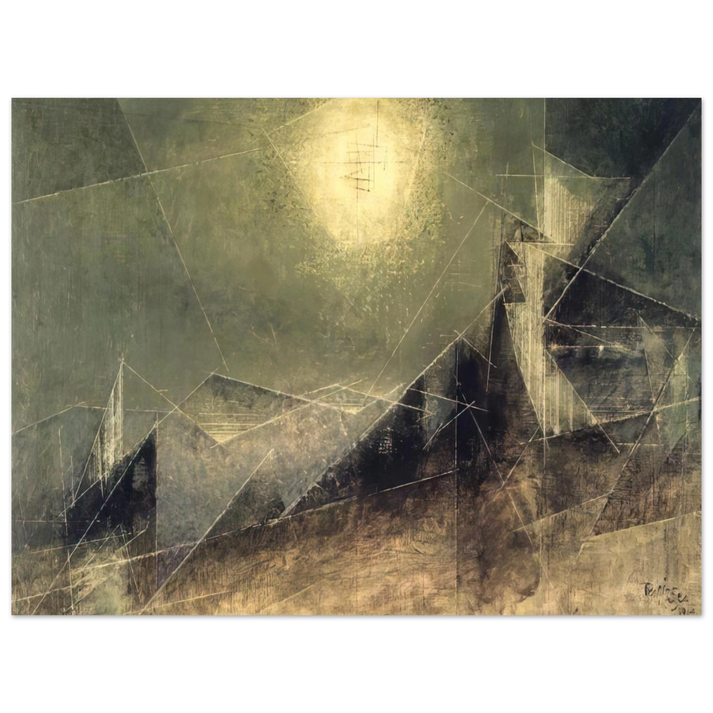 Lyonel Feininger - LUNAR WEB 1951 75x100 cm / 30x40inches Fine Art Poster