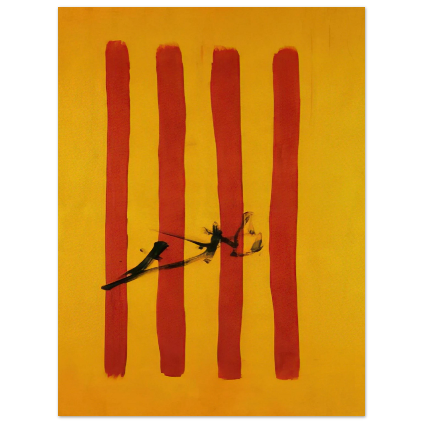 Salvador Dali - THE DALINIAN SENYERA CATALONIAN NATIONAL FLAG 75x100 cm / 30x40inches Fine Art Poster