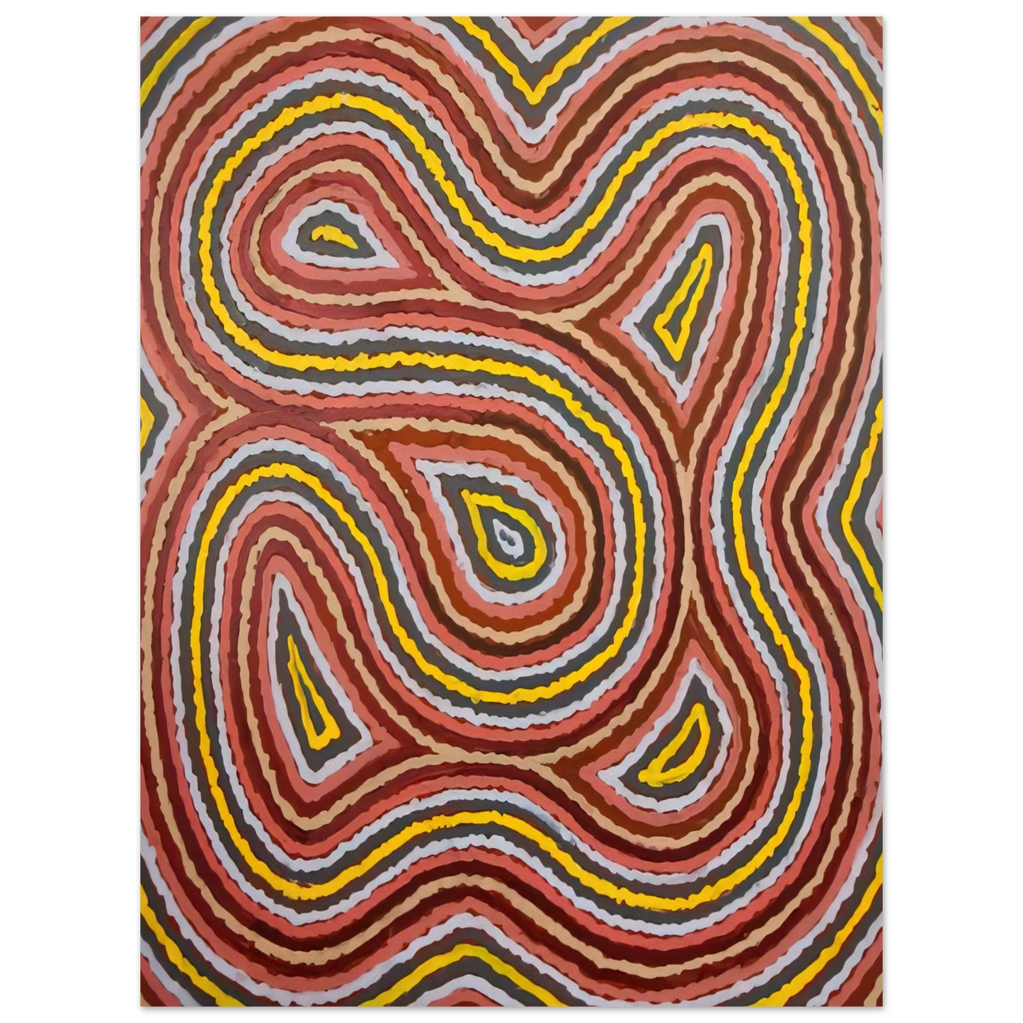 Clifford Possum Tjapaltjarri - Worm Dreaming - 1998 75x100 cm / 30x40inches Fine Art Poster