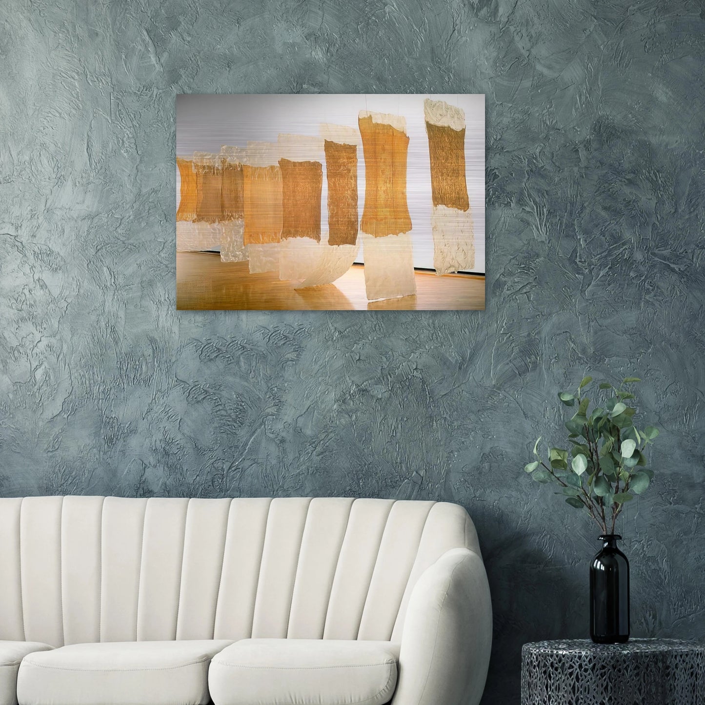 CONTINGENT 1968 - Eva Hesse Brushed Aluminum Print - 70x100 cm / 28x40 inches | Eva Hesse Aluminum Print | Eva Hesse Prints