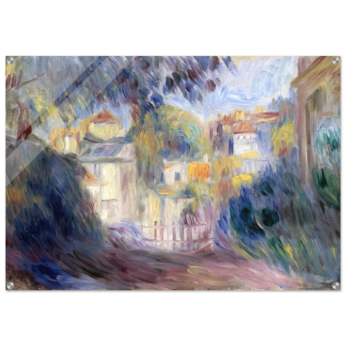 Landscape with Red Roofs - Pierre-Auguste Renoir Acrylic Print - 70x100 cm / 28x40″ inches | Pierre-Auguste Renoir Wall Art | Pierre-Auguste Renoir Prints