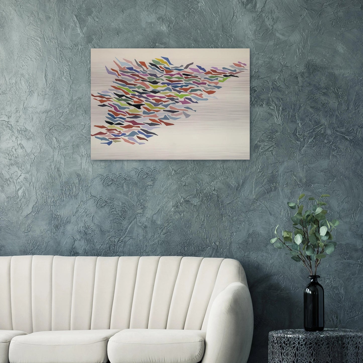 Variables with Color - Post-Painterly Abstraction - Robert Goodnough Brushed Aluminum Print - 70x100 cm / 28x40 inches | Robert Goodnough Aluminum Print | Robert Goodnough Prints