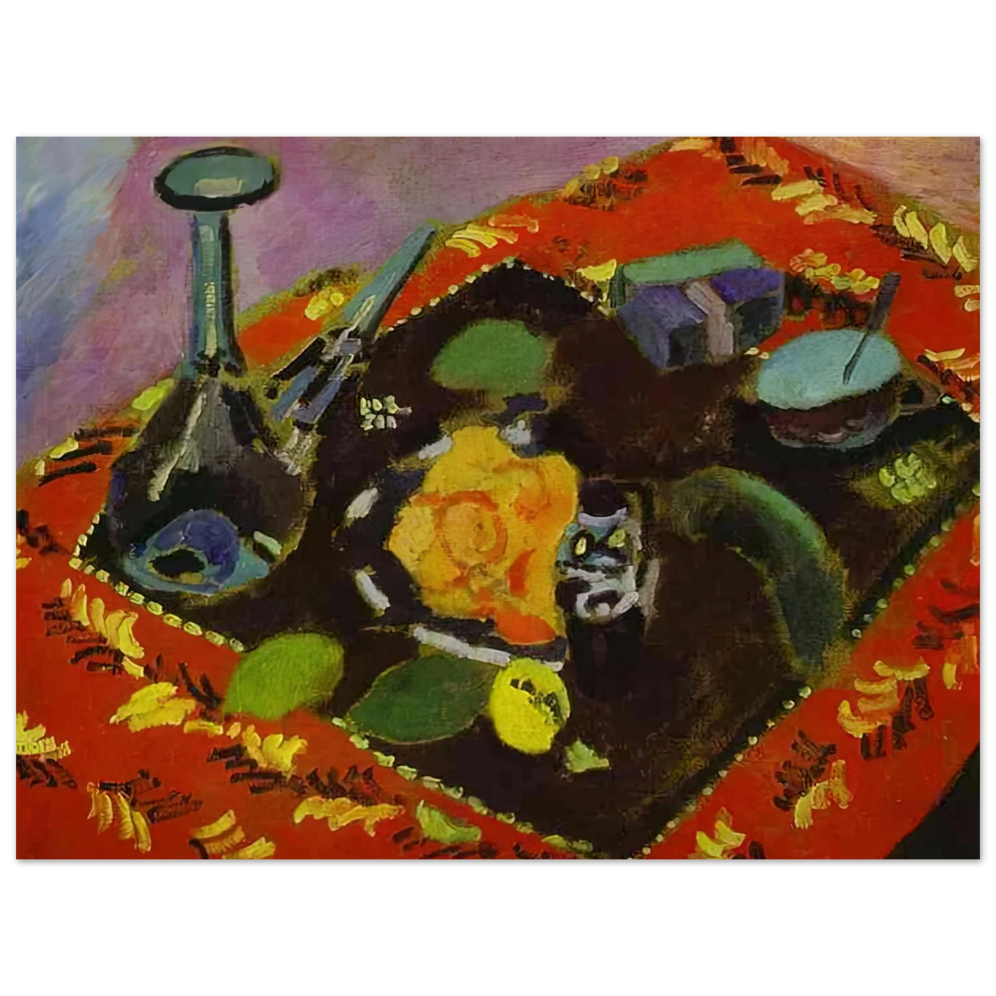 Henri Matisse - DISHES AND FRUIT 1906 75x100 cm / 30x40inches Fine Art Poster