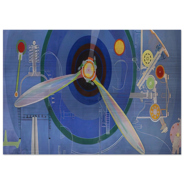 HELICE DECORATION POUR LE PALAIS DE L AIR EXPOSITION INTERNATIONALE DES ARTS ET DES TECHNIQUES DANS 1937 - Sonia Delaunay Brushed Aluminum Print - 70x100 cm / 28x40 inches | Sonia Delaunay Aluminum Print | Sonia Delaunay Prints