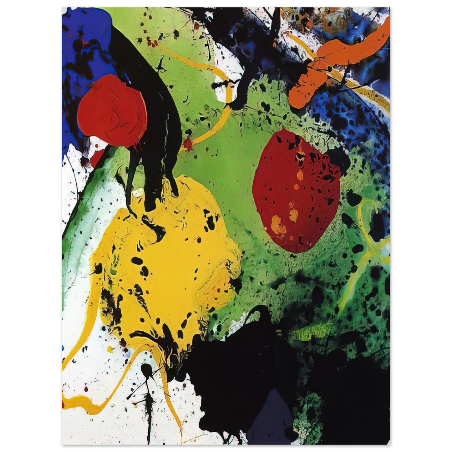 Sam Francis - Untitled SFP-89-57 75x100 cm / 30x40inches Fine Art Poster