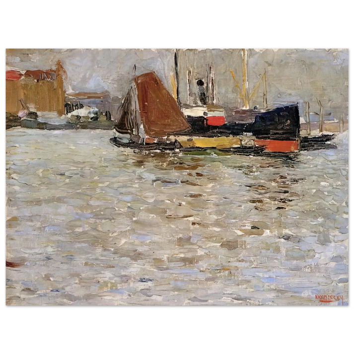 Wassily Kandinsky - ROTTERDAM SUN 1906 75x100 cm / 30x40inches Fine Art Poster