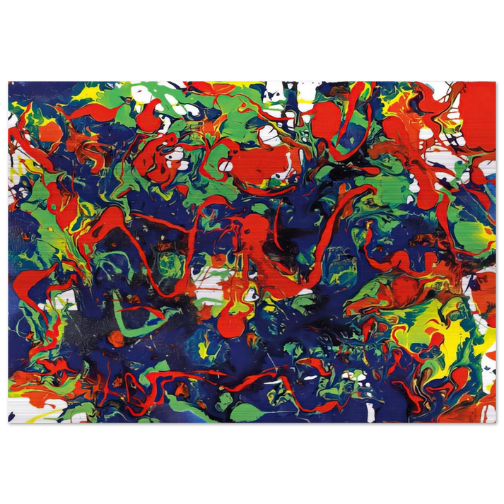 Untitled SFP94-57 SFF 1731 - Sam Francis Brushed Aluminum Print - 70x100 cm / 28x40 inches | Sam Francis Aluminum Print | Sam Francis Prints