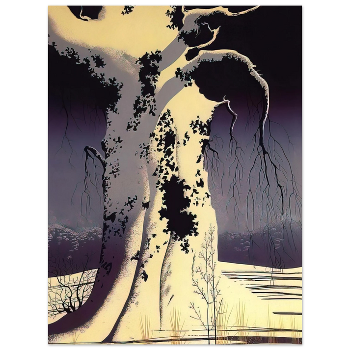 Eyvind Earle - Black Oak 75x100 cm / 30x40inches Fine Art Poster