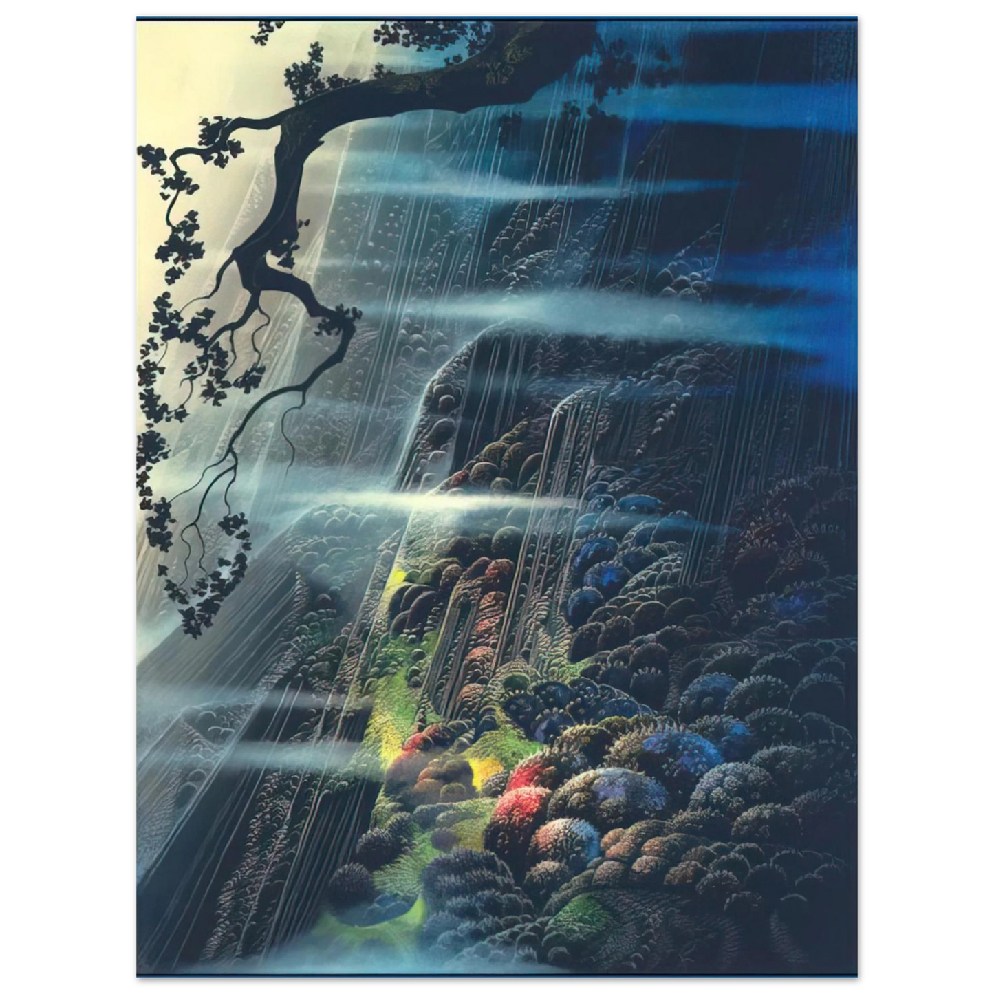 Eyvind Earle - Evening Magic 75x100 cm / 30x40inches Fine Art Poster