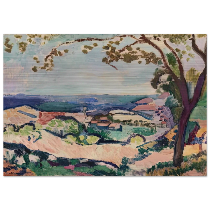COLLIOURE LANDSCAPE 1906 - Henri Matisse Brushed Aluminum Print - 70x100 cm / 28x40 inches | Henri Matisse Aluminum Print | Henri Matisse Prints