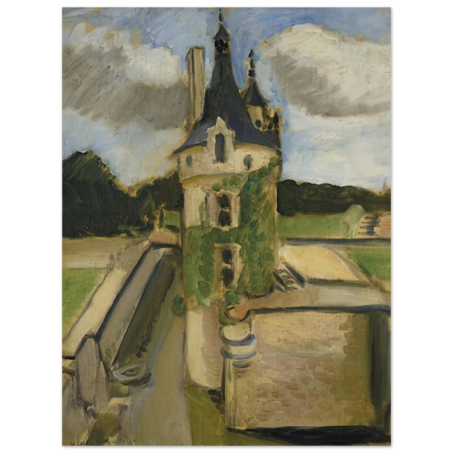 Henri Matisse - LLA TOUR DE CHENONCEAUX 1917 75x100 cm / 30x40inches Fine Art Poster