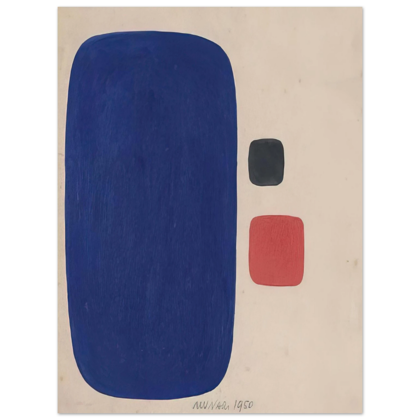 Bruno Munari - Composizione - 1950 75x100 cm / 30x40inches Fine Art Poster