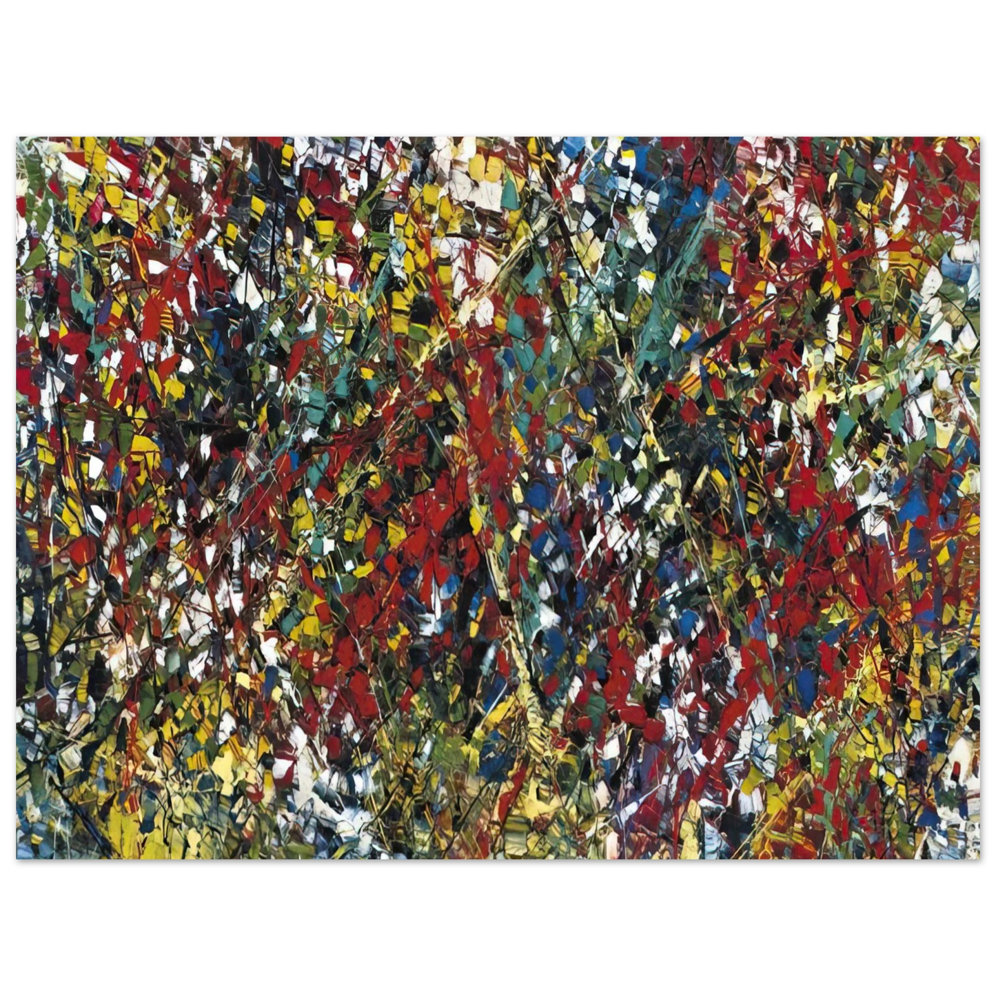 Jean-Paul Riopelle - Composition 75x100 cm / 30x40inches Fine Art Poster