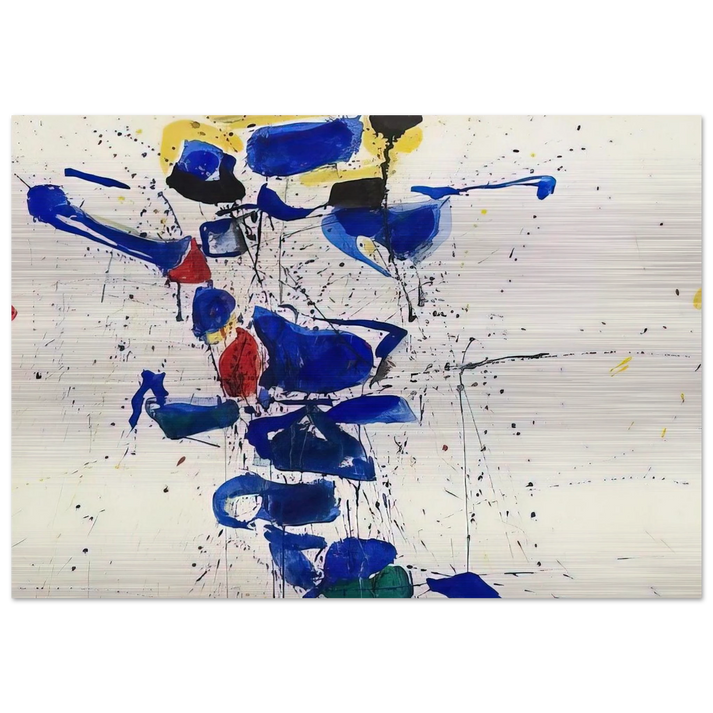 Untitled SF59-531 - Sam Francis Brushed Aluminum Print - 70x100 cm / 28x40 inches | Sam Francis Aluminum Print | Sam Francis Prints