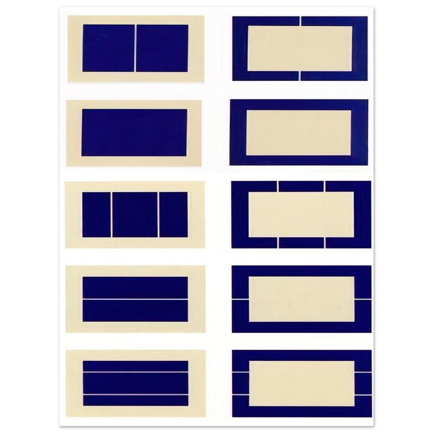 Donald Judd - Untitled S.# 167-176 - 1988 75x100 cm / 30x40inches Fine Art Poster