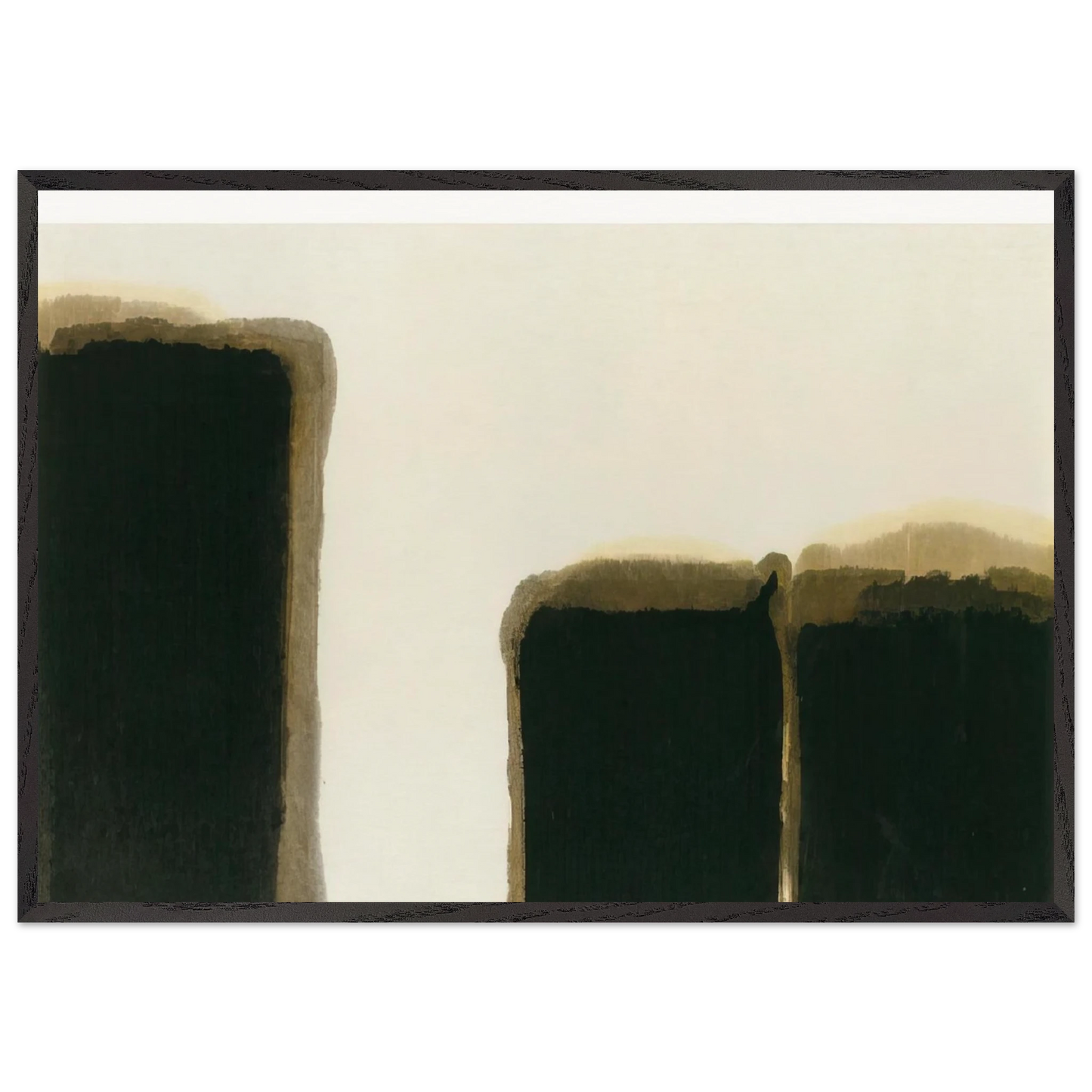 Burnt Umber Ultramarine I - 1981 - Yun Hyong-keun 70x100 cm / 28x40 inches Framed Art Print – Black Wooden Frame